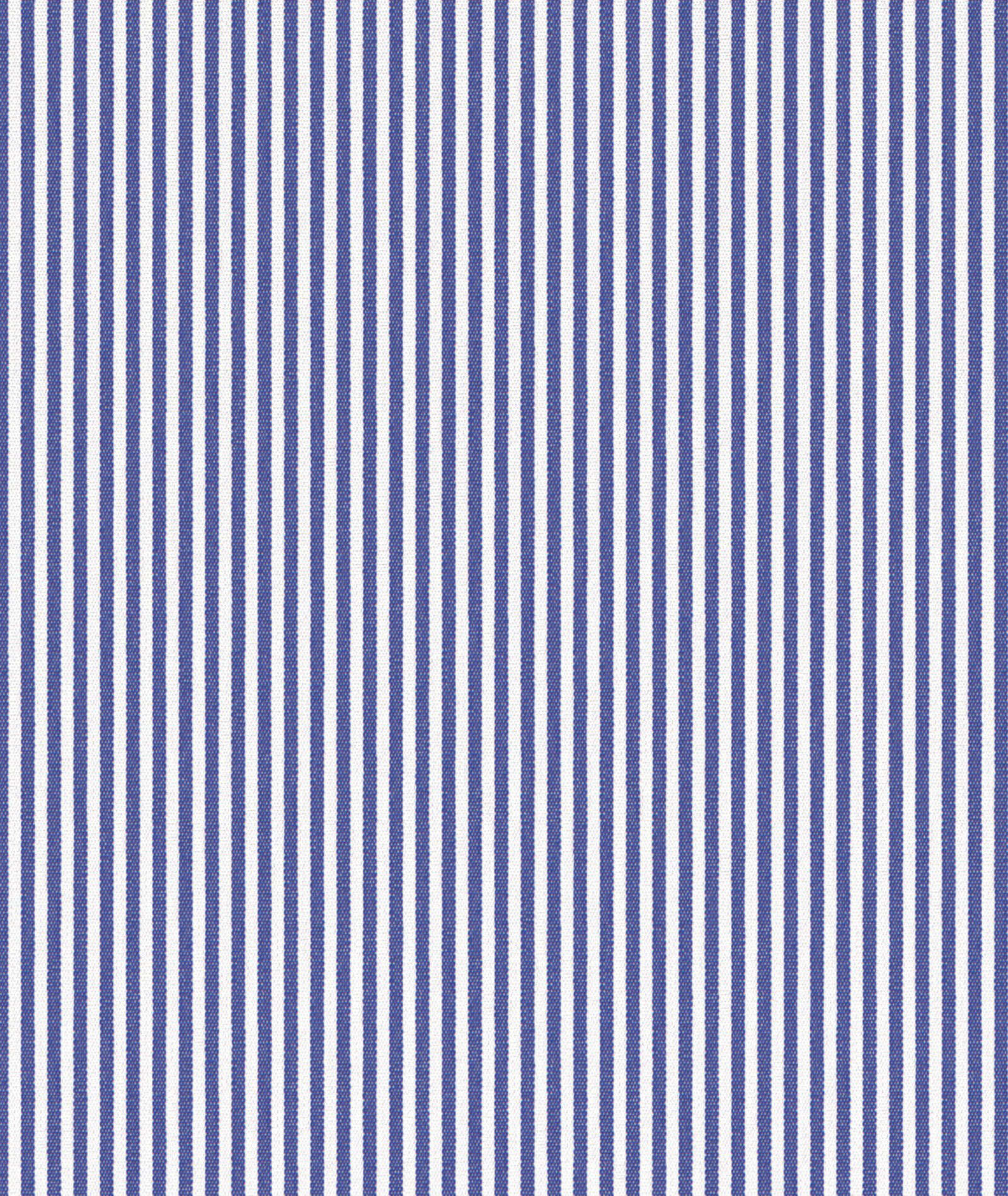 Microriga blu in Popeline di Cotone