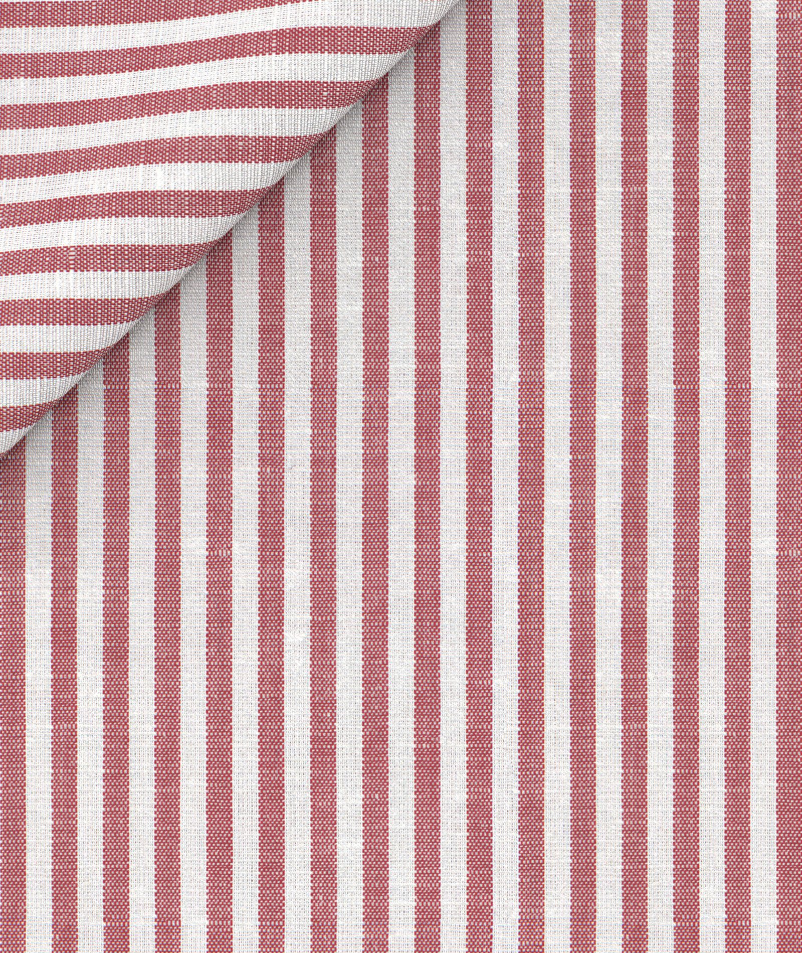 righe bianche rosse cotone lino