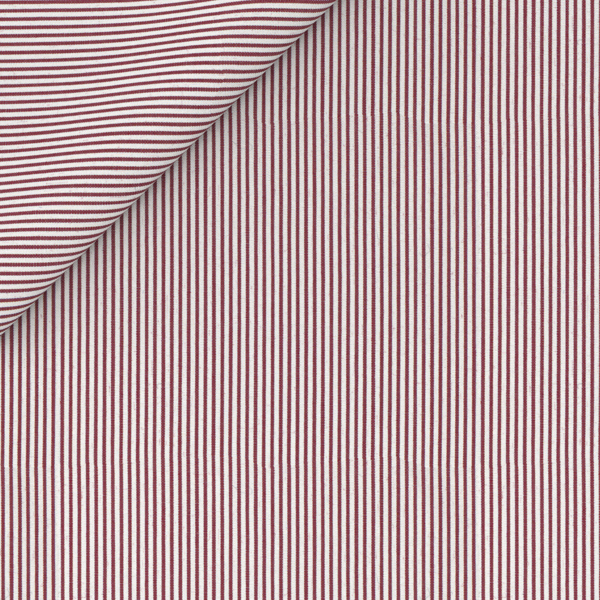 coton à rayures rouges