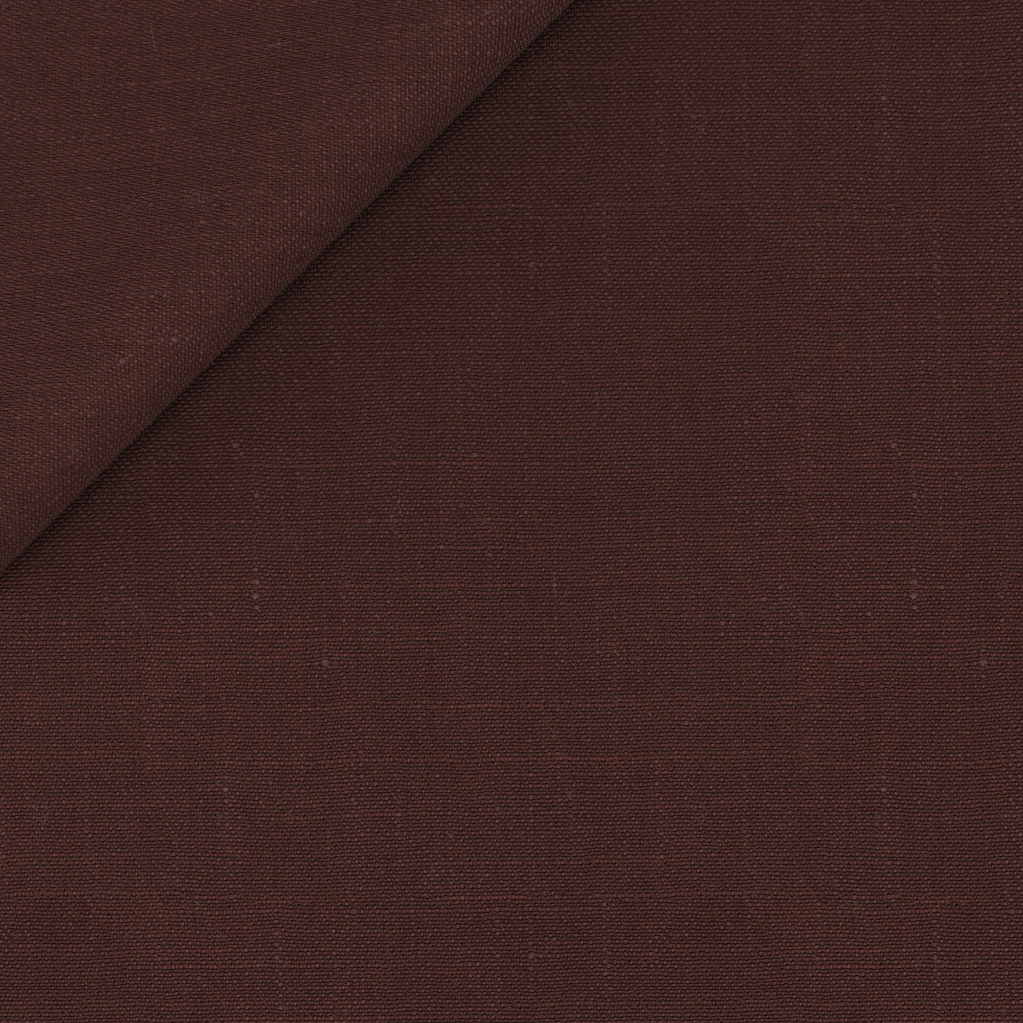 brown linen-wool twill