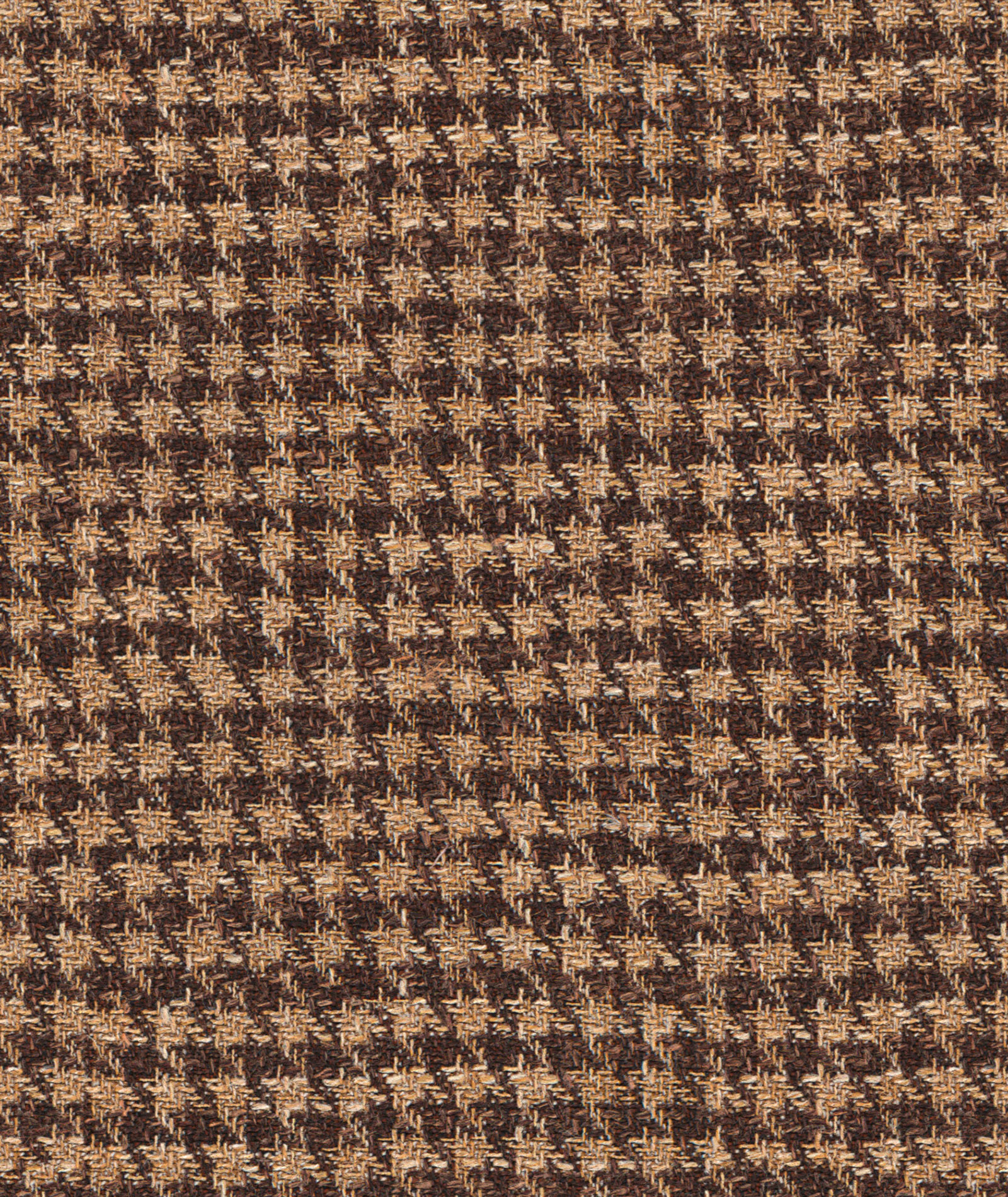 beige and brown houndstooth wool-silk-linen