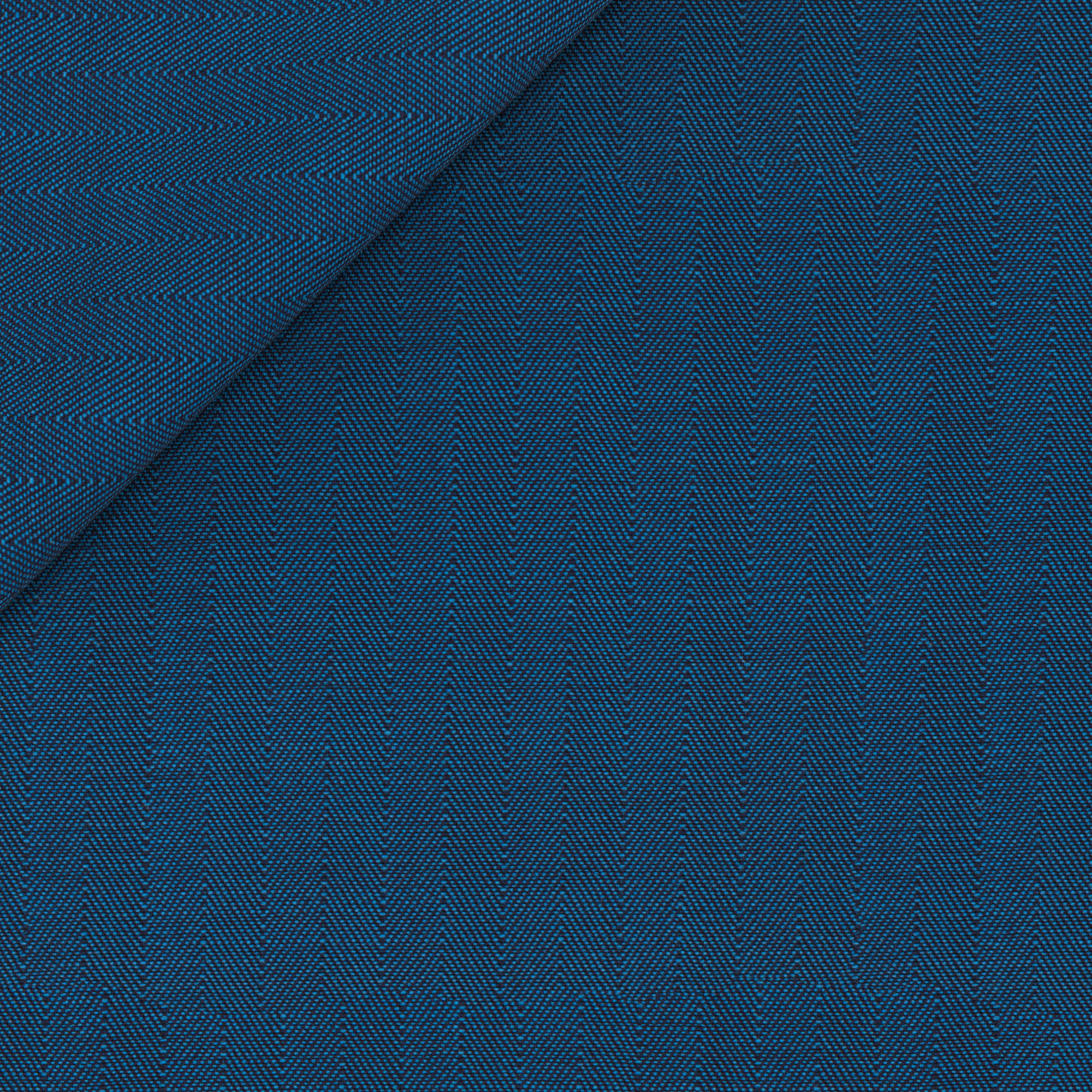 laine solaro à chevrons bleu clair