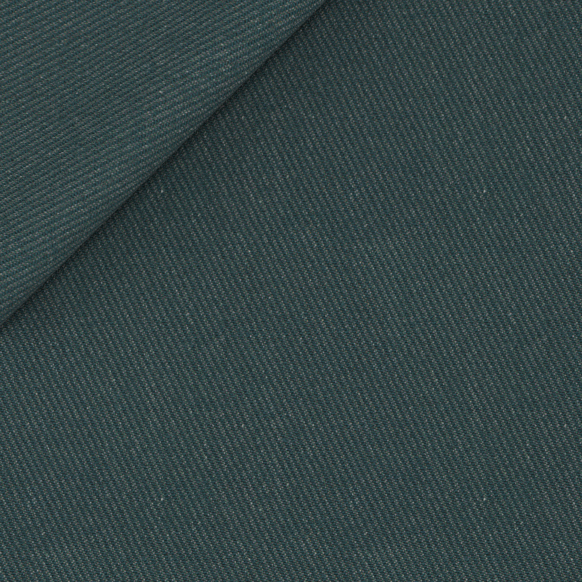 sergé de coton stretch vert forêt