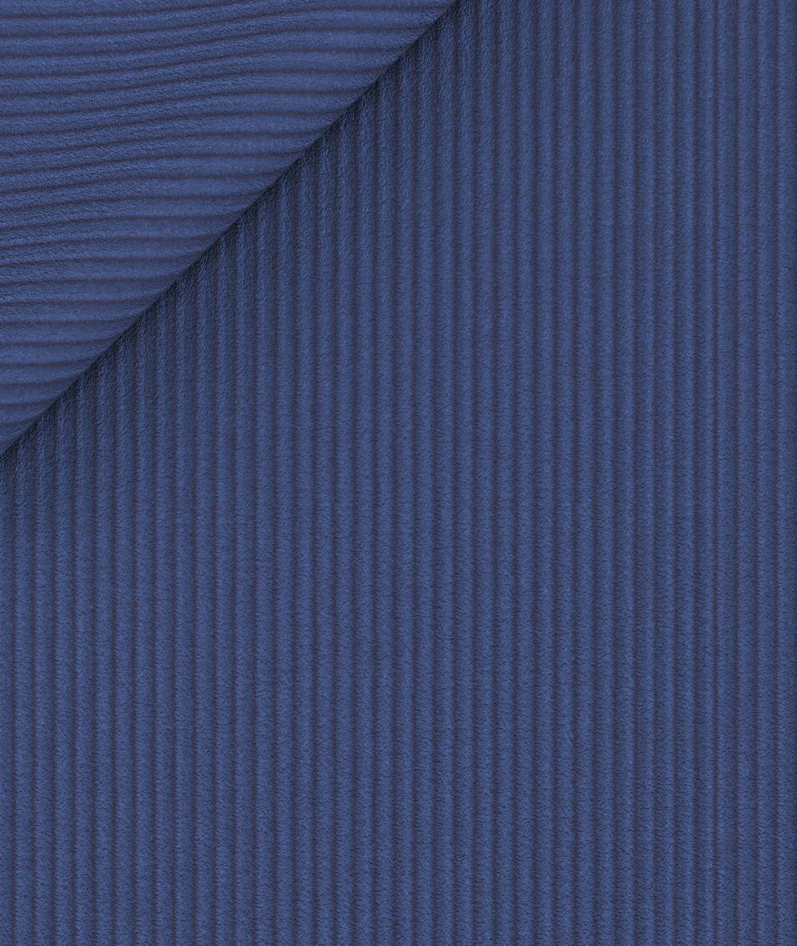 Blu royal in velluto di cotone stretch