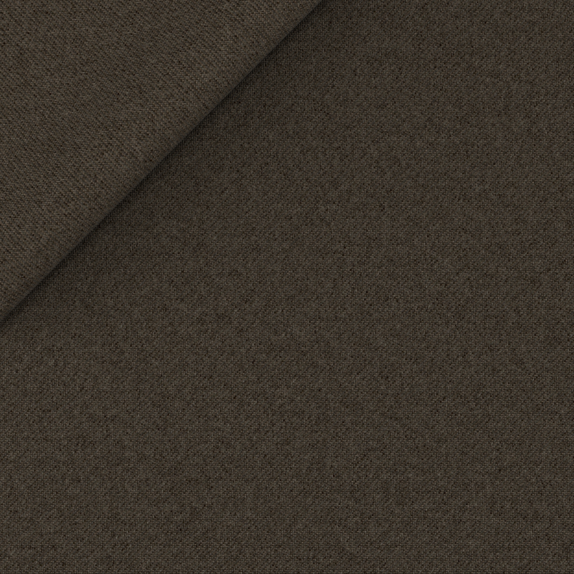 Brown mélange wool twill