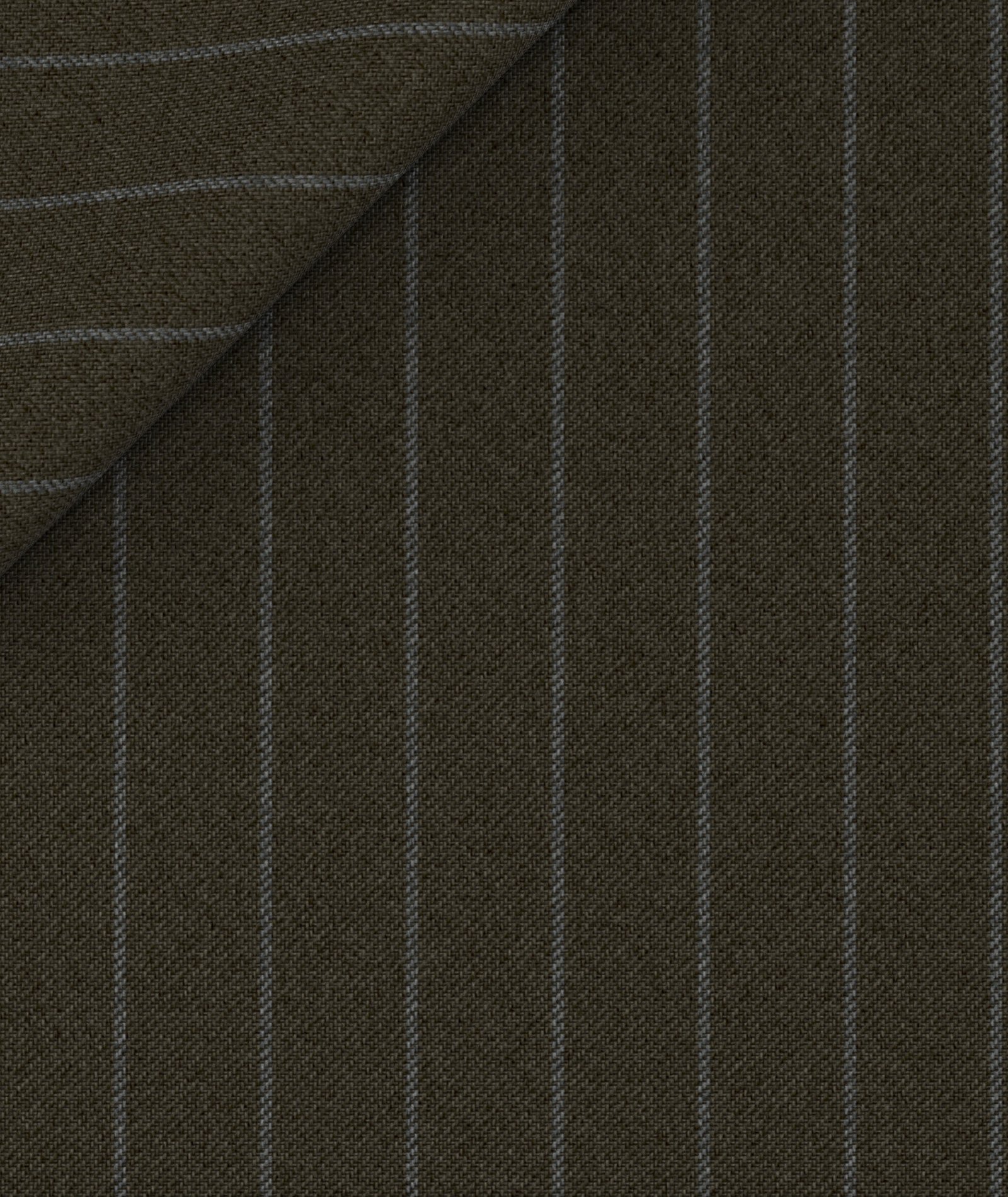 Grigio mélange in twill di lana gessato
