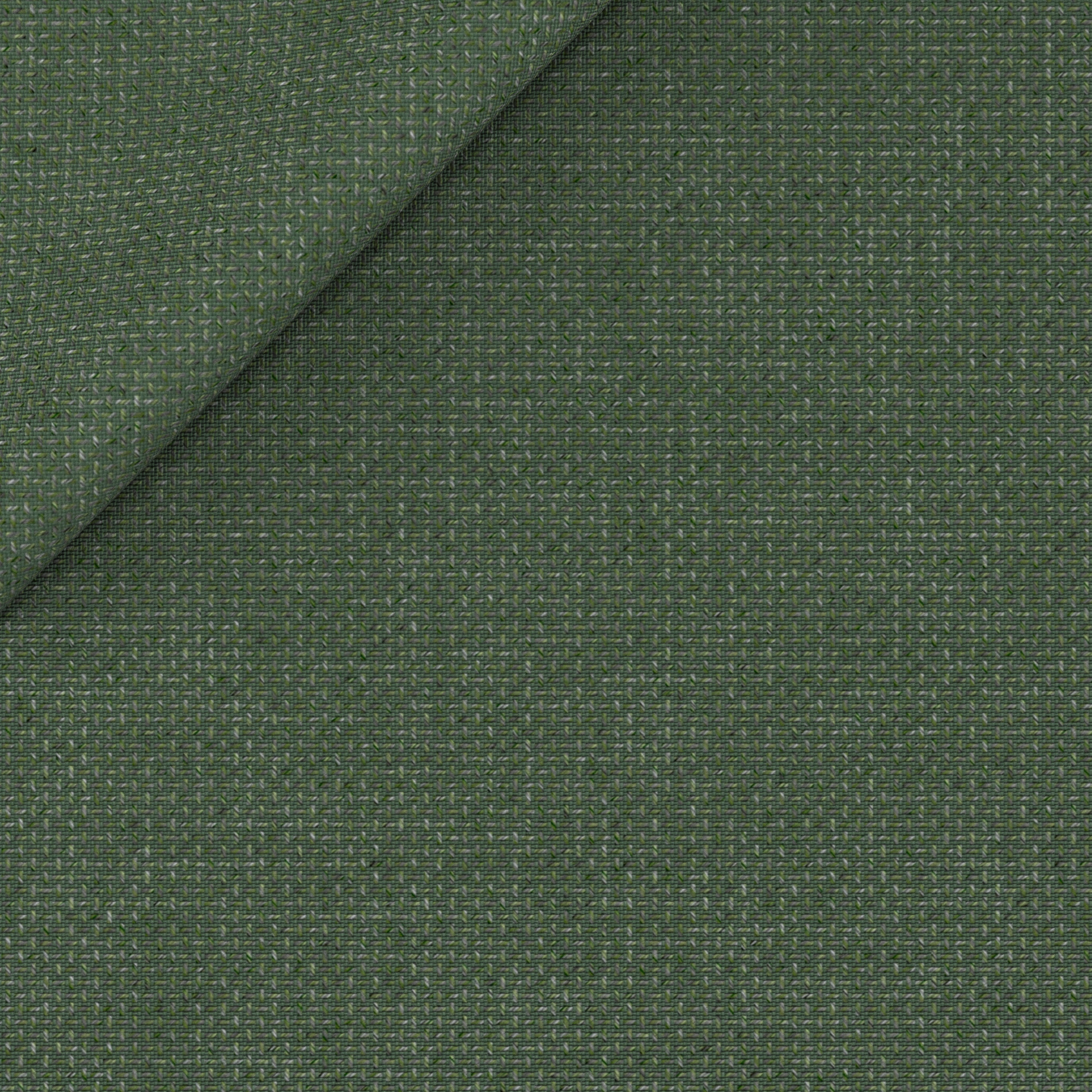 Hopsack natural stretch verde