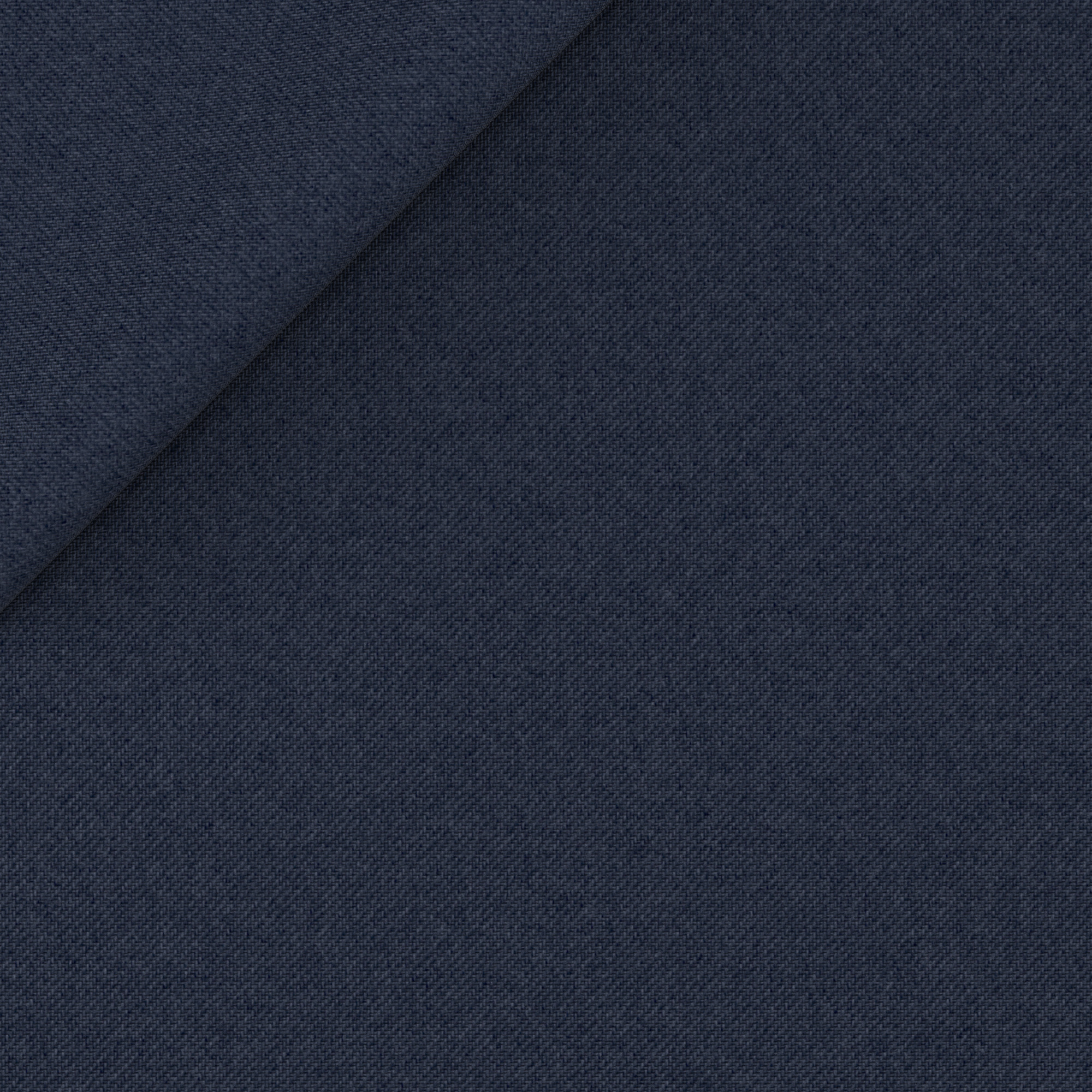 Bleu chiné en sergé de laine