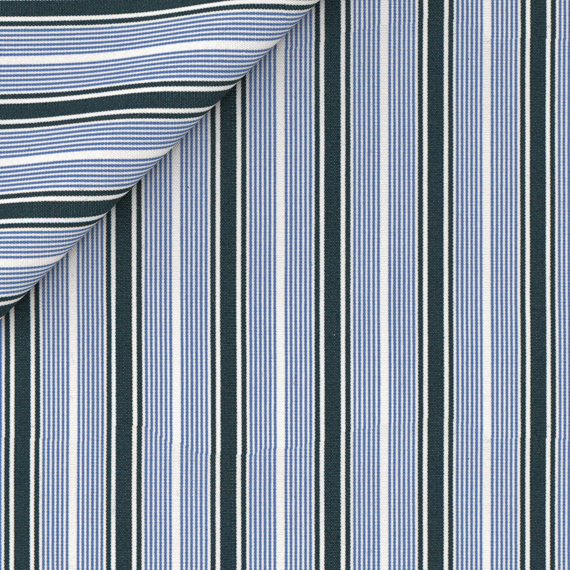 Tissu à rayures bleu clair vert