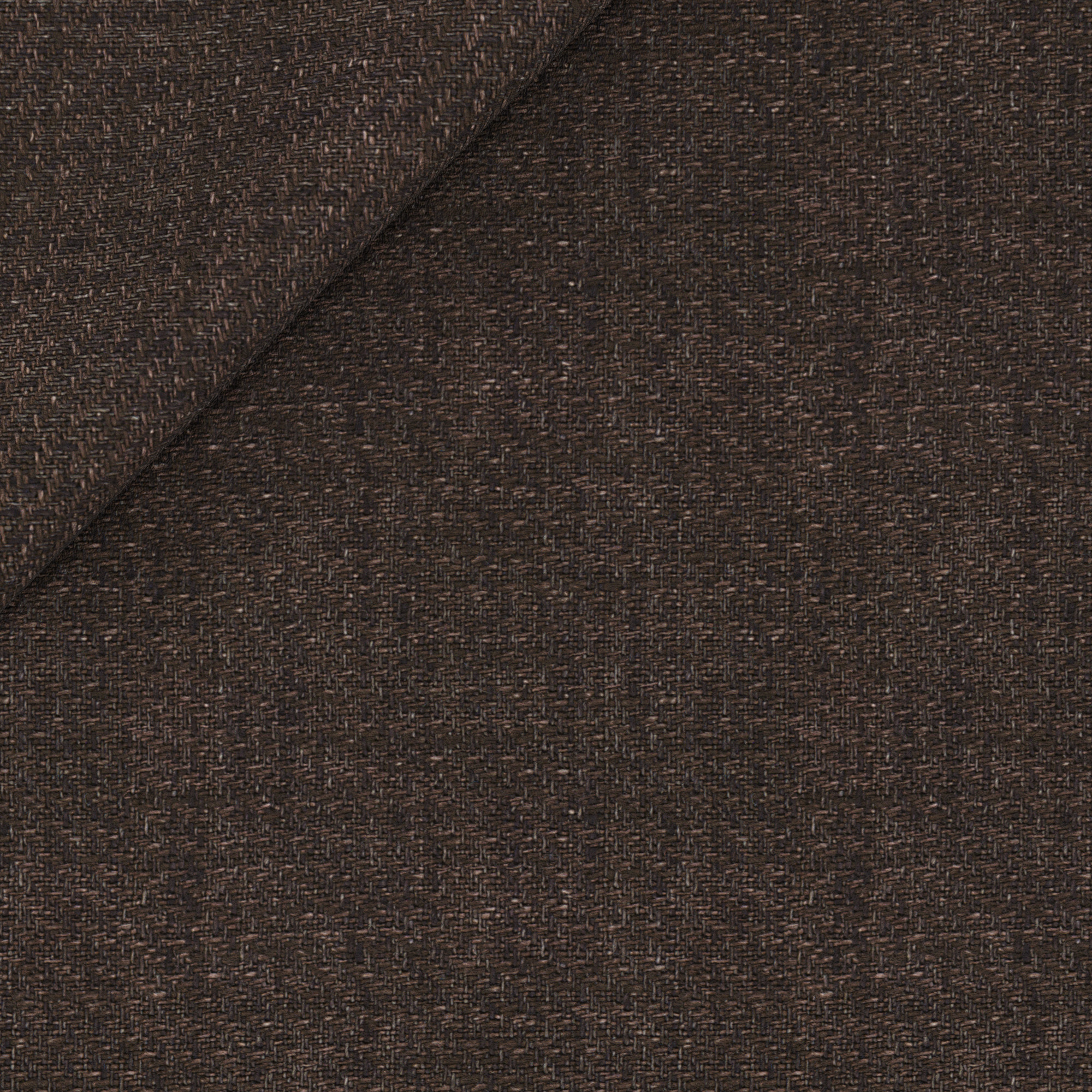 lin à micro-motifs en biais marron